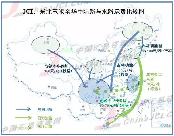 八月起铁路运费再提价,玉米水路运输竞争优势更进一步